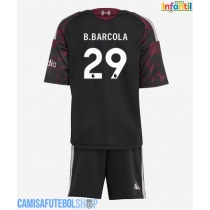 Camisa de time de futebol Liverpool Bradley Barcola #29 Replicas 3º Equipamento Infantil 2026-27 Manga Curta (+ Calças curtas)
